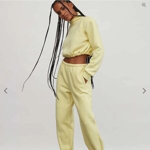 ATOIR The Arena Track Pant In Citros Drawstring Waist Pockets Fleece Lined